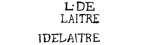 l'estampille du maître ébéniste Louis-delaitre- fabricant de mobilier 18ème siècle