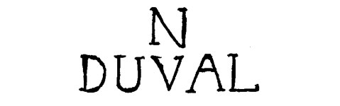 l'estampille du maître ébéniste Nicolas-duval- fabricant de mobilier 18ème siècle