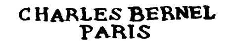 l'estampille du maître ébéniste Charles-bernel- fabricant de mobilier 19ème siècle