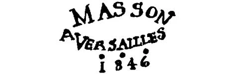l'estampille du maître ébéniste Clovis-masson- fabricant de mobilier 19ème siècle