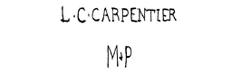 l'estampille du maître ébéniste Louis Charles-carpentier- fabricant de sièges.