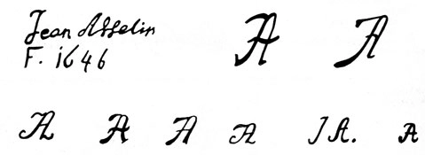 la signature du peintre asselyn-asselin