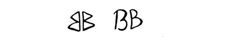 la signature du peintre Blanche--baker-b