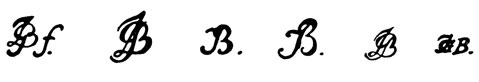 la signature du peintre John George--bergmuller