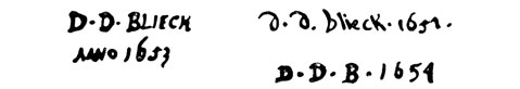 la signature du peintre Daniel-De-blieck