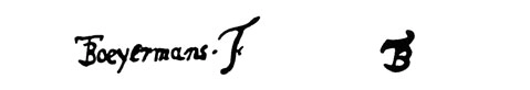 la signature du peintre boeyermans