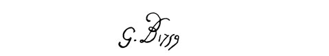 la signature du peintre briard