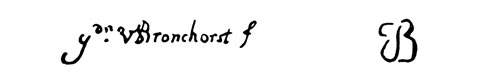 la signature du peintre bronckhorst-g