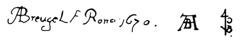 la signature du peintre brueghel-breughel