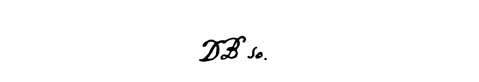 la signature du peintre Daniel David--burgdorfer