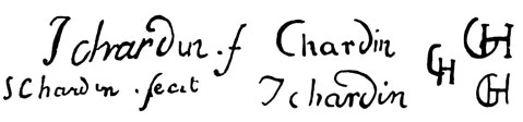 la signature du peintre chardin