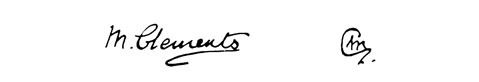 la signature du peintre Maude Mary-Astell-clements