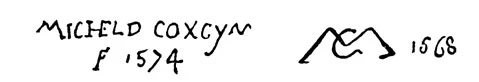 la signature du peintre Michiel-I.-coxie