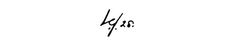 la signature du peintre croke