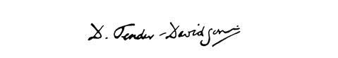 la signature du peintre davidson-d