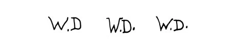 la signature du peintre dewhurst