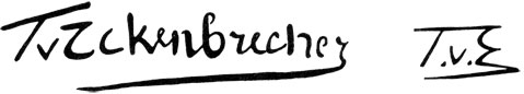 la signature du peintre Karl-Von Themistocles-eckenbrecher