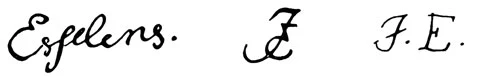 la signature du peintre esselens