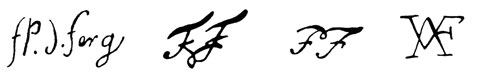 la signature du peintre ferg