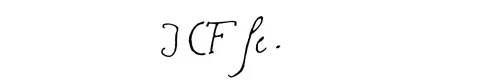 la signature du peintre Johann Christoph--frisch