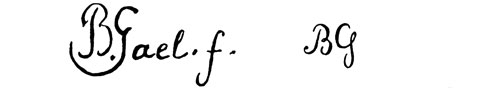 la signature du peintre Barend--gaal-gael