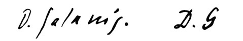 la signature du peintre Demetrius Emmanuel--galanis