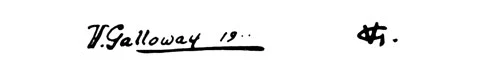 la signature du peintre Vincent--galloway