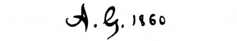 la signature du peintre Arthur Williams--gilbert-a-w