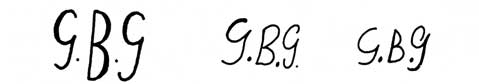 la signature du peintre George-Bouverie-goddard