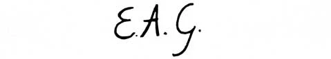 la signature du peintre goodall-e-a
