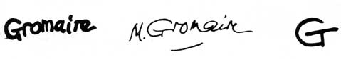 la signature du peintre Marcel--gromaire