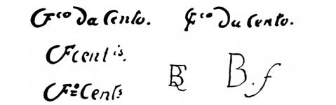 la signature du peintre Giovanni Francesco-Barbieri-guercino
