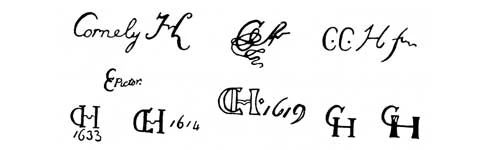 la signature du peintre Cornelis-Van-haerlem-cornelisz