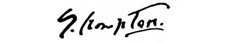 la signature du peintre Gertrude--hall-g
