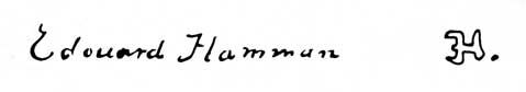 la signature du peintre Edouard Jean Conrad--hamman
