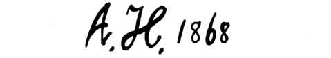 la signature du peintre Arnold--helcke