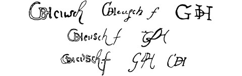 la signature du peintre Guilliam-De-heusch-g