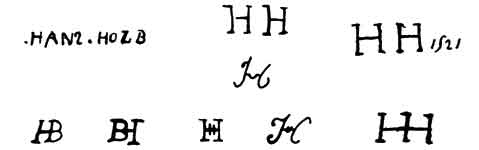 la signature du peintre Hans--holbein-the-younger