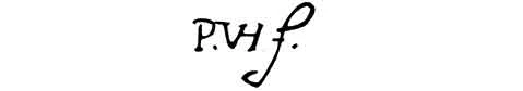 la signature du peintre hulst-p