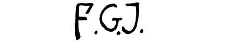 la signature du peintre Frank George--jackson-f-g