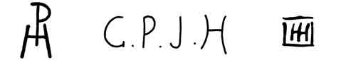 la signature du peintre George Percy--jacomb-hood