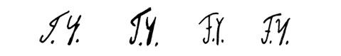 la signature du peintre yates-f
