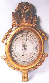 Baromètre ou thermomètre Forme ronde de mobilier ancien référencé: ID1 1349