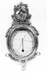 Baromètre ou thermomètre Forme ronde de mobilier ancien référencé: ID1 1864