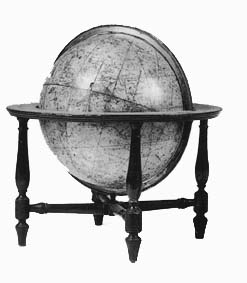 Globe céleste sur pieds de mobilier ancien référencé: ID1 80