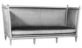 Canapé D'alcôve de mobilier ancien référencé: ID1 760