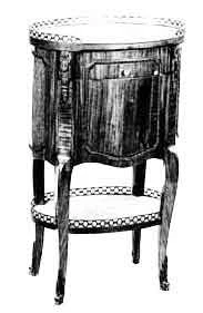 Chevet Tambour de mobilier ancien référencé: ID1 1479