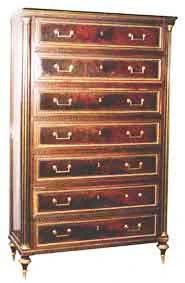 Chiffonnier 6 tiroirs de mobilier ancien référencé: ID1 1350