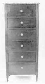 Chiffonnier 6 tiroirs de mobilier ancien référencé: ID1 1444