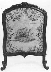 Ecran de foyer décor Aubusson de mobilier ancien référencé: ID1 592